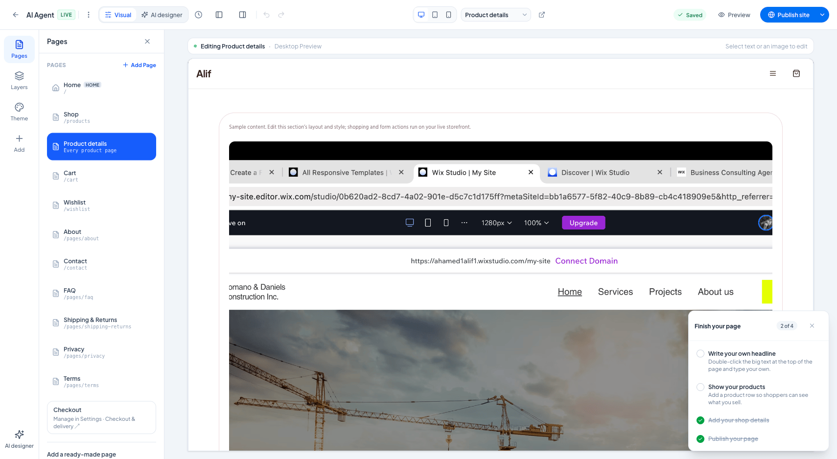 Creating Custom Pages: About Us, Contact, Policies & FAQs